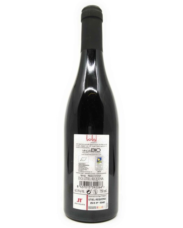 Pedro Olivares Bobal WILD back label
