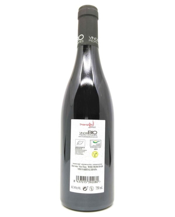 Pedro Olivares Monastrell back label