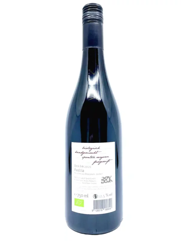 Judith Beck Beck Ink 2021 back label