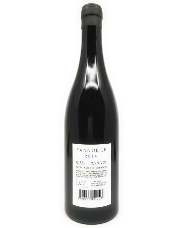 Preisinger Pannobile 2014 back label