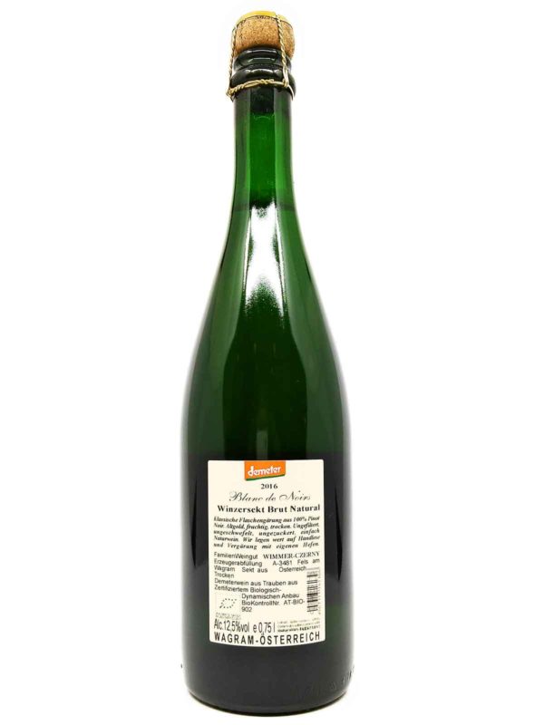 Wimmer Czerny Winzersekt backlabel