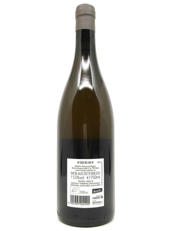 Rennersistas Weissburgunder backlabel
