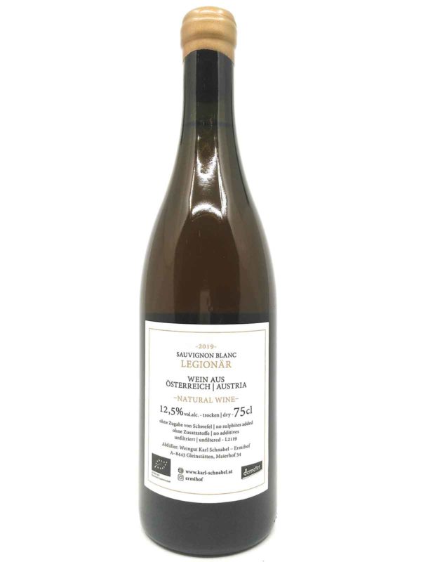 Schnabel Sauvignon Blanc Legionär 2019 backlabel