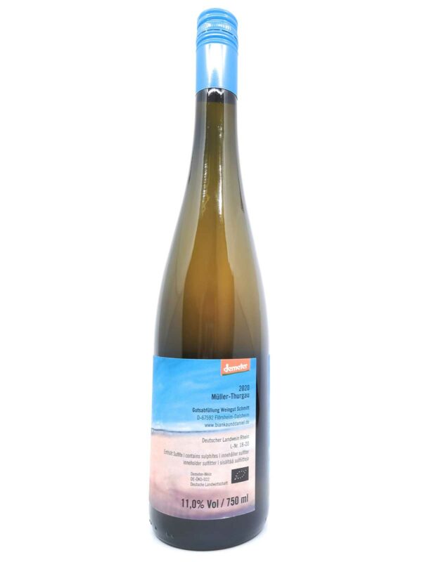 Bianka und Daniel Schmitt Müller-Thurgau back 2020 back label