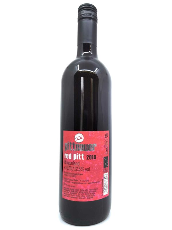 Pittnauer Red Pitt 2019 back label