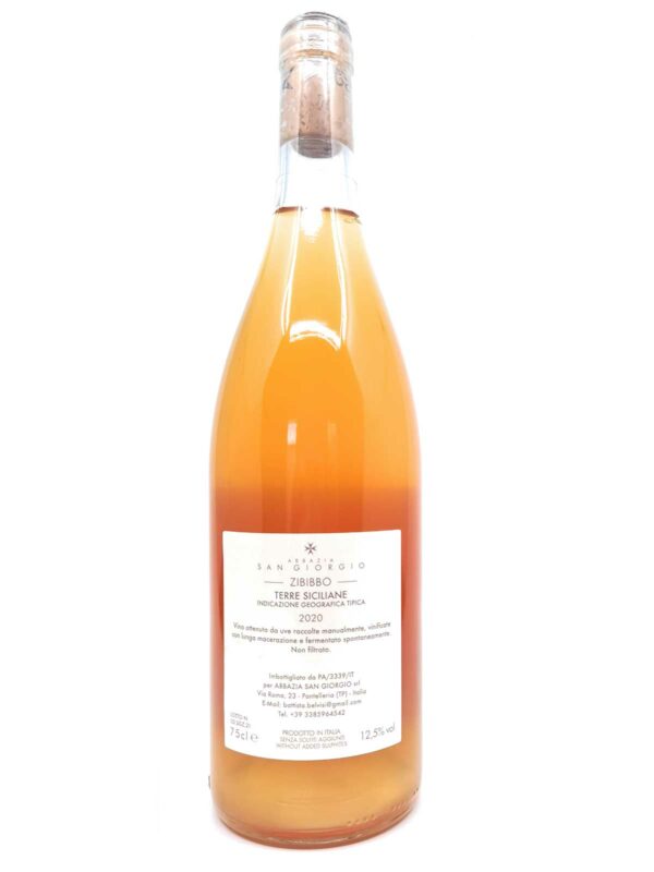 Abbazia San Giorgio Bianco Orange Back label