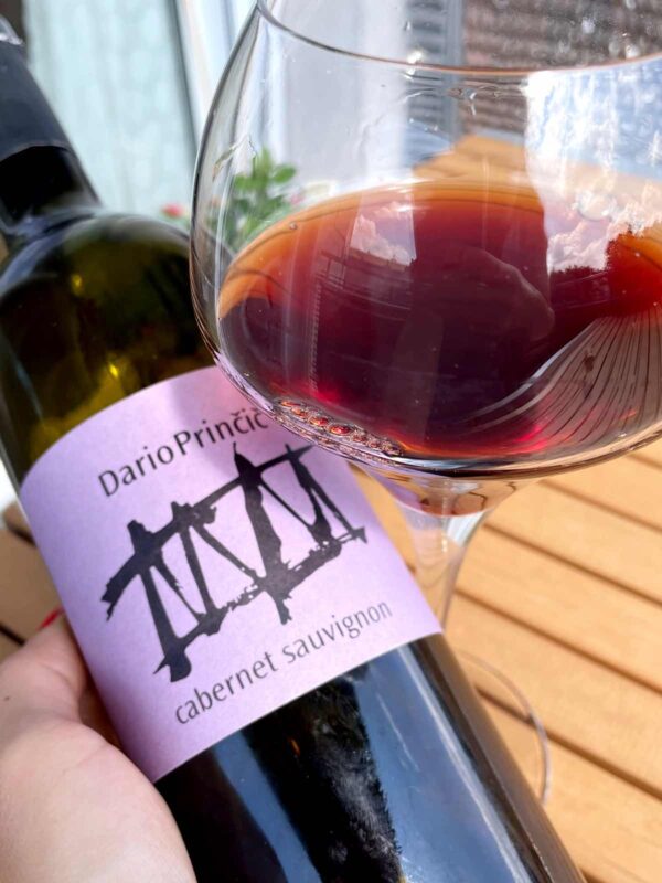 Dario Princic Cabernet Sauvignon 2010 bottle and glass