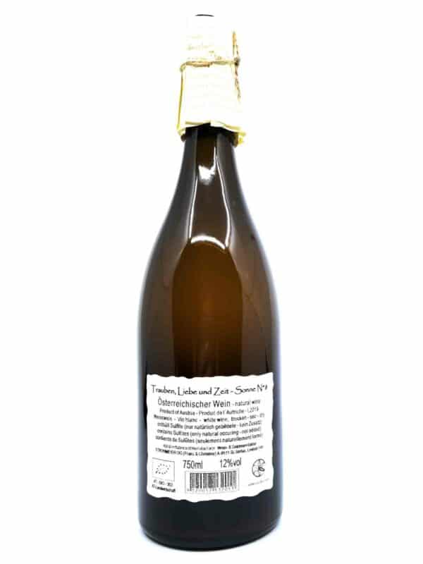 Strohmeier Trauben Liebe Zeit Sonne n8 2019 Rückenetikett