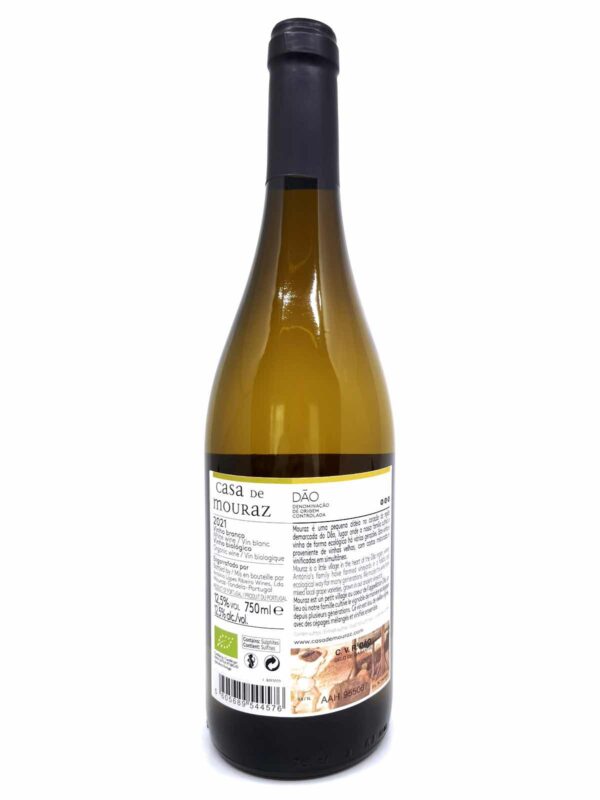 Casa de Mouraz dao branco 2021 back label