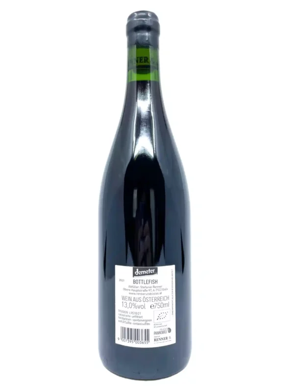 Rennersistas Bottlefish 2021 back label