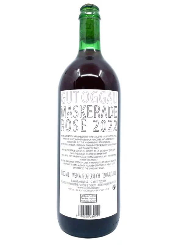 Gut Oggau Maskerade Rosé 2022 back label