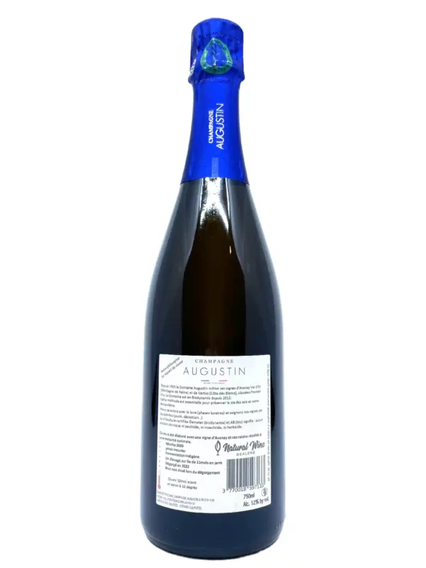 Champagne Augustin Coeur Saphyr back label
