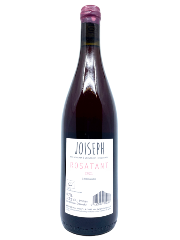 Joiseph Rosatant 2021 back label